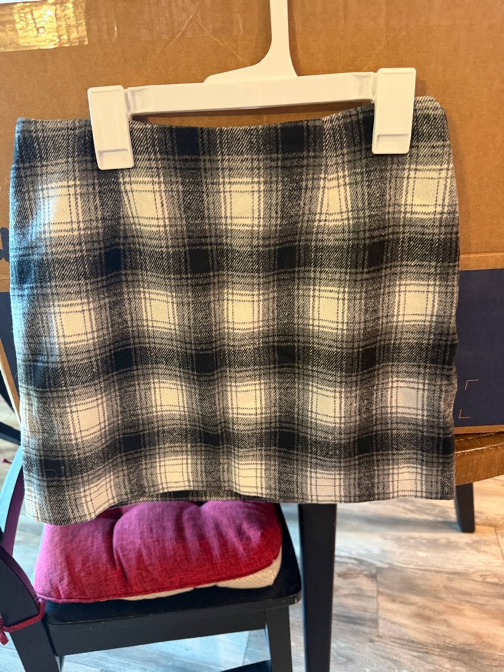 Forever 21 Black and White Plaid Mini Skirt
